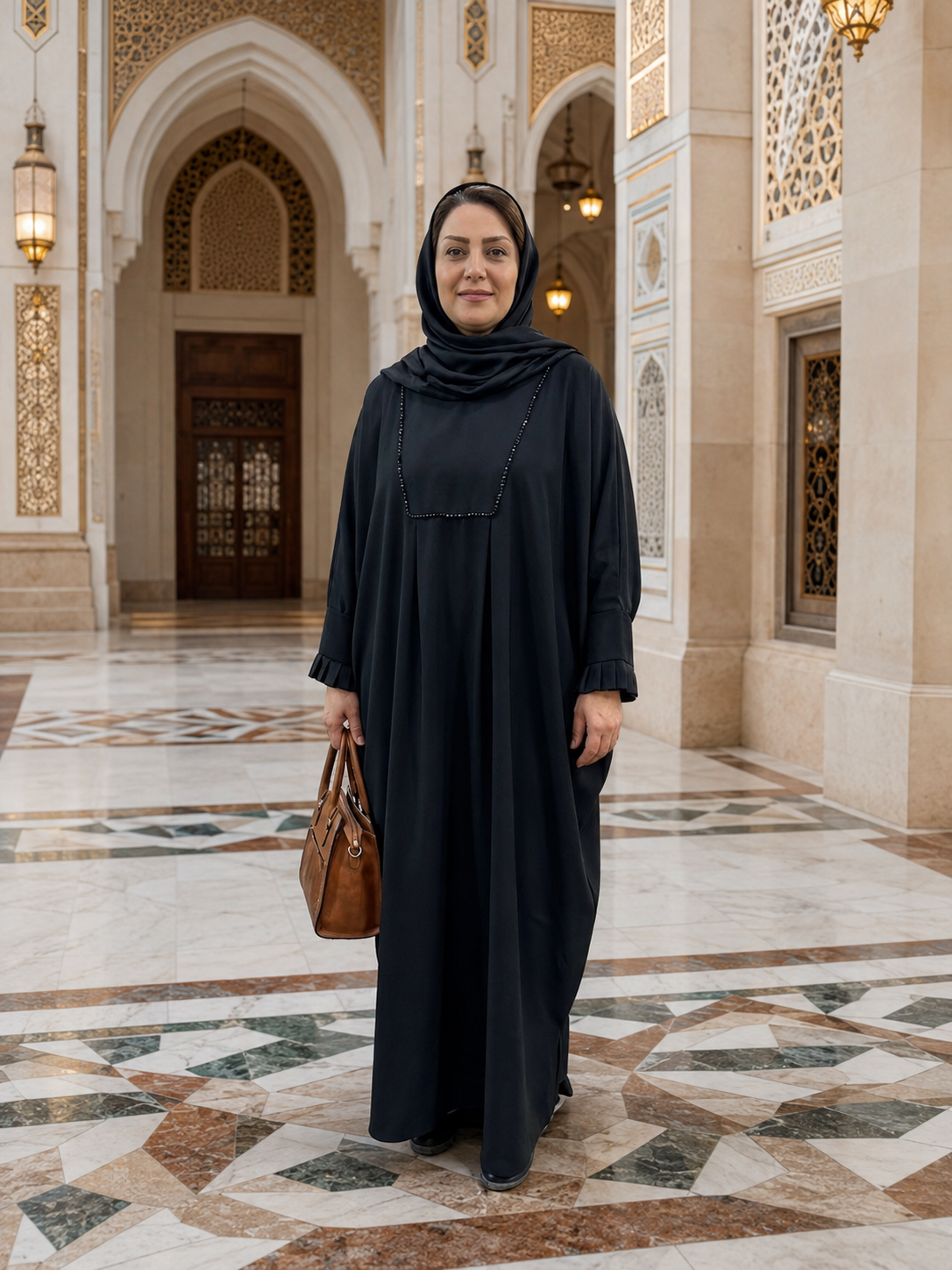 عبای مرواریدی پارچه الیزه گرم بالا اعلا